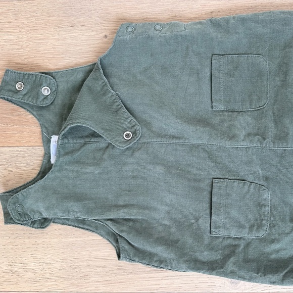 Angel Dear Green Overalls corduroy 18-24 months romper - Picture 4 of 4
